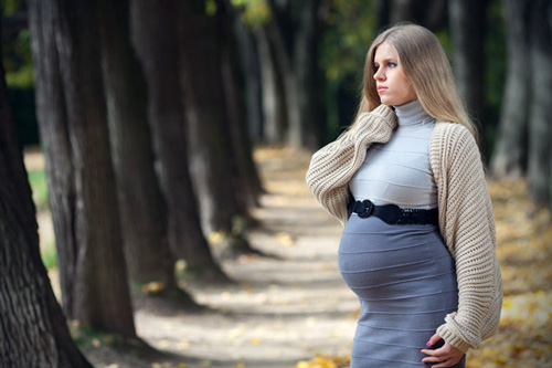 Прогулка беременной
