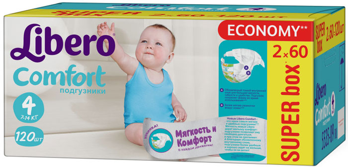 Подгузники LIBERO Comfort Maxi